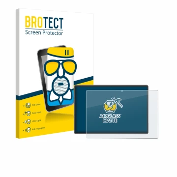 Vorderseite einer Produktverpackung mit dem Markenlogo BROTECT. Daneben ist das Gerät Xgody P60 Pro mit dem zugehörigen Displa