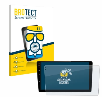 Vorderseite einer Produktverpackung mit dem Markenlogo BROTECT. Daneben ist das Gerät Junsun V2 Plus 10