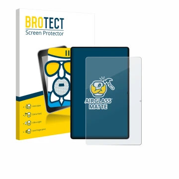 Vorderseite einer Produktverpackung mit dem Markenlogo BROTECT. Daneben ist das Gerät Samsung Galaxy Tab S11 Ultra (Hochformat