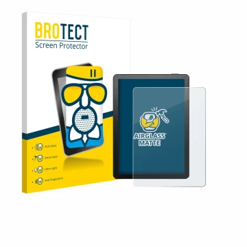 Vorderseite einer Produktverpackung mit dem Markenlogo BROTECT. Daneben ist das Gerät Bigme B6 Color mit dem zugehörigen Displ