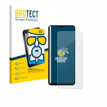 Vorderseite einer Produktverpackung mit dem Markenlogo BROTECT. Daneben ist das Gerät Motorola Moto G06 Power mit dem zugehöri