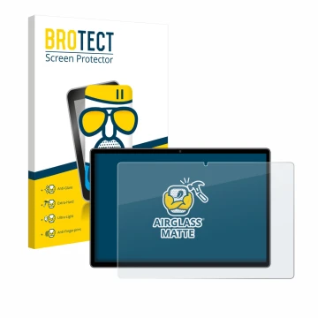 Vorderseite einer Produktverpackung mit dem Markenlogo BROTECT. Daneben ist das Gerät Pixpeak L211-EEA 14.1