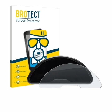 Vorderseite einer Produktverpackung mit dem Markenlogo BROTECT. Daneben ist das Gerät motogadget motoscope pro mit dem zugehör