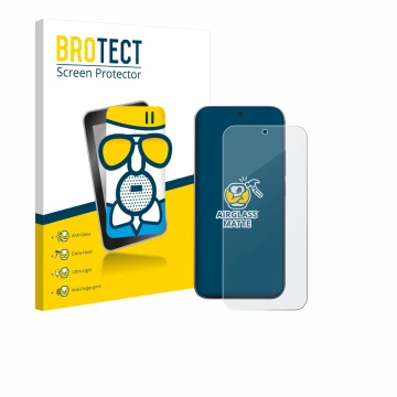 Vorderseite einer Produktverpackung mit dem Markenlogo BROTECT. Daneben ist das Gerät Xiaomi 17 Pro Max mit dem zugehörigen Di