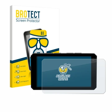 Vorderseite einer Produktverpackung mit dem Markenlogo BROTECT. Daneben ist das Gerät Chigee AIO-6 LTE 4G mit dem zugehörigen 