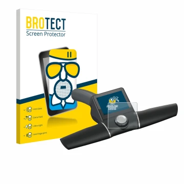 Vorderseite einer Produktverpackung mit dem Markenlogo BROTECT. Daneben ist das Gerät Motocaddy M7 GPS Remote mit dem zugehöri