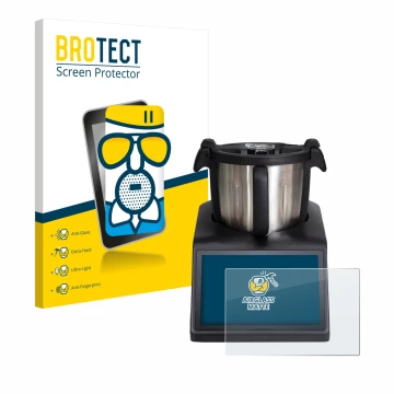 Vorderseite einer Produktverpackung mit dem Markenlogo BROTECT. Daneben ist das Gerät Ufesa TotalChef RK10 mit dem zugehörigen