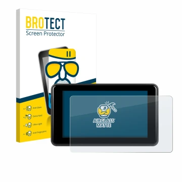 Vorderseite einer Produktverpackung mit dem Markenlogo BROTECT. Daneben ist das Gerät Vechtel Motorrad Carplay 5