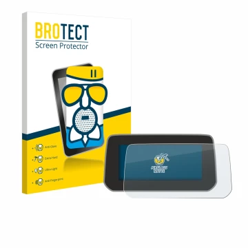 Vorderseite einer Produktverpackung mit dem Markenlogo BROTECT. Daneben ist das Gerät Mazda CX-5 2020 mit dem zugehörigen Disp