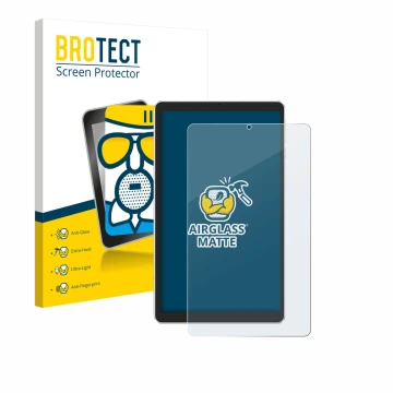 Vorderseite einer Produktverpackung mit dem Markenlogo BROTECT. Daneben ist das Gerät Ulefone Tab A9 Pro mit dem zugehörigen D