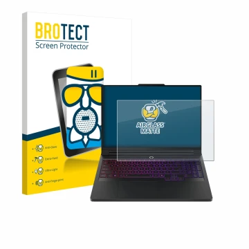 Vorderseite einer Produktverpackung mit dem Markenlogo BROTECT. Daneben ist das Gerät Lenovo Legion Pro 7 Gen 10 16