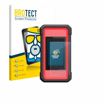 Vorderseite einer Produktverpackung mit dem Markenlogo BROTECT. Daneben ist das Gerät Launch X431 SmartLink C V2.0 mit dem zug