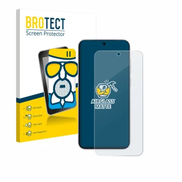 Vorderseite einer Produktverpackung mit dem Markenlogo BROTECT. Daneben ist das Gerät Vivo X300 mit dem zugehörigen Displaysch