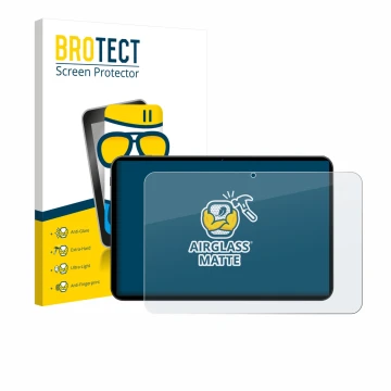 Vorderseite einer Produktverpackung mit dem Markenlogo BROTECT. Daneben ist das Gerät Tabwee T60 PRO 13.4