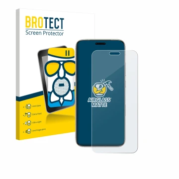 Vorderseite einer Produktverpackung mit dem Markenlogo BROTECT. Daneben ist das Gerät Honor Magic 8 Pro mit dem zugehörigen Di