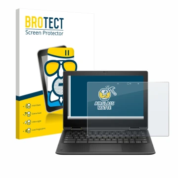 Vorderseite einer Produktverpackung mit dem Markenlogo BROTECT. Daneben ist das Gerät HP Fortis Flip G1i 11