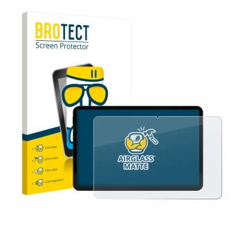 Vorderseite einer Produktverpackung mit dem Markenlogo BROTECT. Daneben ist das Gerät Volla Tablet 12.3