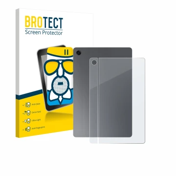 Vorderseite einer Produktverpackung mit dem Markenlogo BROTECT. Daneben ist das Gerät Samsung Galaxy Tab A11 Plus WiFi 11