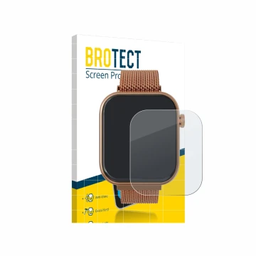 Vorderseite einer Produktverpackung mit dem Markenlogo BROTECT. Daneben ist das Gerät Techmade M-GLAM011 1.75