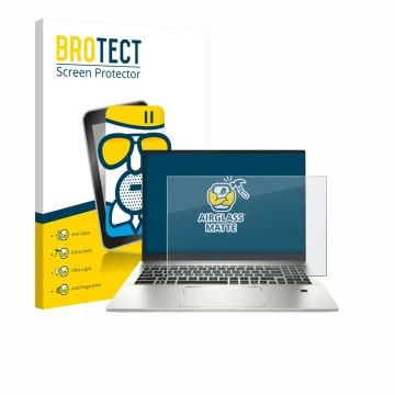 Vorderseite einer Produktverpackung mit dem Markenlogo BROTECT. Daneben ist das Gerät MSI Prestige A16 AI+ mit dem zugehörigen