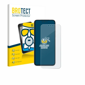 Vorderseite einer Produktverpackung mit dem Markenlogo BROTECT. Daneben ist das Gerät Huawei Mate 80 mit dem zugehörigen Displ