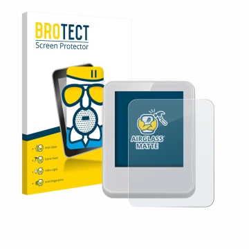 Vorderseite einer Produktverpackung mit dem Markenlogo BROTECT. Daneben ist das Gerät Bresser ClimaTemp Digitales Raumthermome