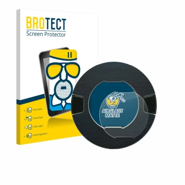 Vorderseite einer Produktverpackung mit dem Markenlogo BROTECT. Daneben ist das Gerät OOONO P-DISC NO1 mit dem zugehörigen Dis