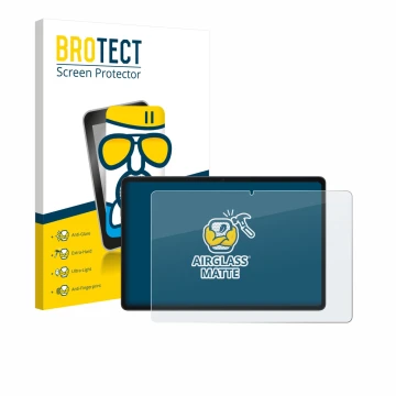 Vorderseite einer Produktverpackung mit dem Markenlogo BROTECT. Daneben ist das Gerät Alldocube iPlay 70E mit dem zugehörigen 