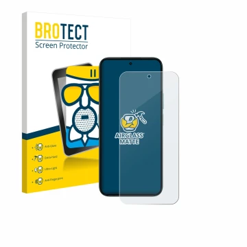 Vorderseite einer Produktverpackung mit dem Markenlogo BROTECT. Daneben ist das Gerät Honor Play 10C mit dem zugehörigen Displ