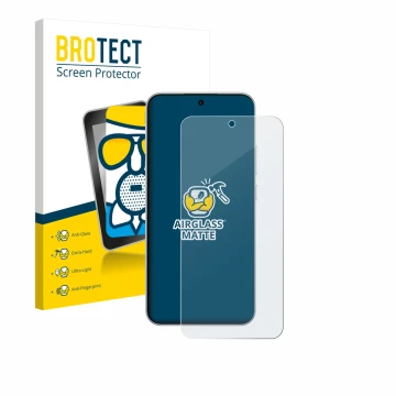 Vorderseite einer Produktverpackung mit dem Markenlogo BROTECT. Daneben ist das Gerät Oppo F31 Pro mit dem zugehörigen Display