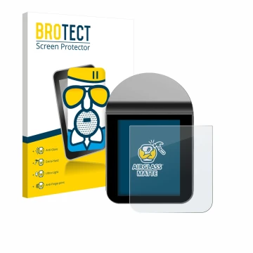 Vorderseite einer Produktverpackung mit dem Markenlogo BROTECT. Daneben ist das Gerät KitchenBoss G330 mit dem zugehörigen Dis