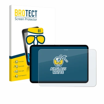 Vorderseite einer Produktverpackung mit dem Markenlogo BROTECT. Daneben ist das Gerät Blackview Oscal Pad 200 mit dem zugehöri