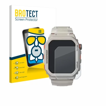 Vorderseite einer Produktverpackung mit dem Markenlogo BROTECT. Daneben ist das Gerät Rogbid Tank G2 mit dem zugehörigen Displ