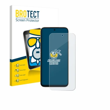 Vorderseite einer Produktverpackung mit dem Markenlogo BROTECT. Daneben ist das Gerät Oppo A6t mit dem zugehörigen Displayschu