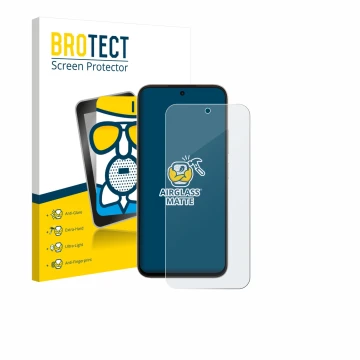 Vorderseite einer Produktverpackung mit dem Markenlogo BROTECT. Daneben ist das Gerät Oppo A6c mit dem zugehörigen Displayschu