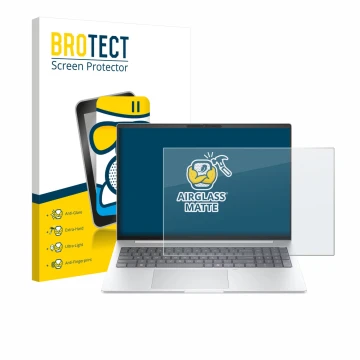 Vorderseite einer Produktverpackung mit dem Markenlogo BROTECT. Daneben ist das Gerät HP EliteBook 8 G1i 16