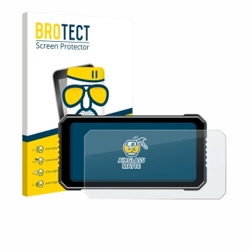 Vorderseite einer Produktverpackung mit dem Markenlogo BROTECT. Daneben ist das Gerät Vtopek MT26 6.25