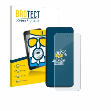 Vorderseite einer Produktverpackung mit dem Markenlogo BROTECT. Daneben ist das Gerät realme C85 Pro 4G mit dem zugehörigen Di