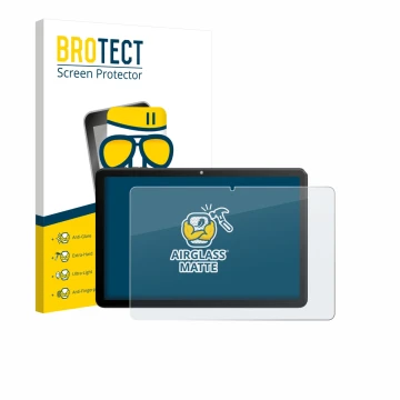 Vorderseite einer Produktverpackung mit dem Markenlogo BROTECT. Daneben ist das Gerät Rebecco Z50 10.1