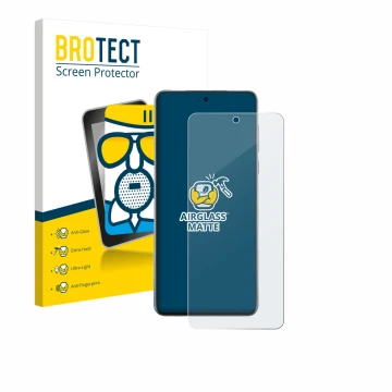 Vorderseite einer Produktverpackung mit dem Markenlogo BROTECT. Daneben ist das Gerät Oppo Find X8s+ mit dem zugehörigen Displ