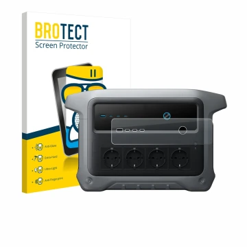 Vorderseite einer Produktverpackung mit dem Markenlogo BROTECT. Daneben ist das Gerät Anker SOLIX C1000 Gen 2 mit dem zugehöri