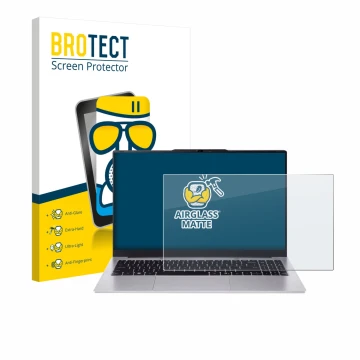 Vorderseite einer Produktverpackung mit dem Markenlogo BROTECT. Daneben ist das Gerät Acer Aspire Lite 15 AL15-45 mit dem zuge