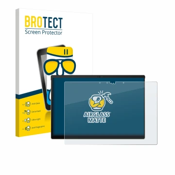 Vorderseite einer Produktverpackung mit dem Markenlogo BROTECT. Daneben ist das Gerät ASUS ROG Flow Z13-KJP 2026 mit dem zugeh