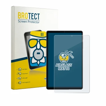 Vorderseite einer Produktverpackung mit dem Markenlogo BROTECT. Daneben ist das Gerät Alldocube iPlay 80 mini Ultra mit dem zu
