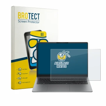 Vorderseite einer Produktverpackung mit dem Markenlogo BROTECT. Daneben ist das Gerät HP 200 G2a 16