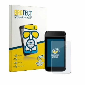 Vorderseite einer Produktverpackung mit dem Markenlogo BROTECT. Daneben ist das Gerät Garmin Approach G82 mit dem zugehörigen 