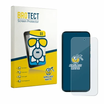 Vorderseite einer Produktverpackung mit dem Markenlogo BROTECT. Daneben ist das Gerät Motorola Moto G87 mit dem zugehörigen Di