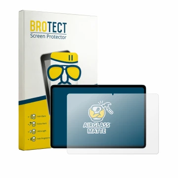 Vorderseite einer Produktverpackung mit dem Markenlogo BROTECT. Daneben ist das Gerät Teclast P35 mit dem zugehörigen Displays