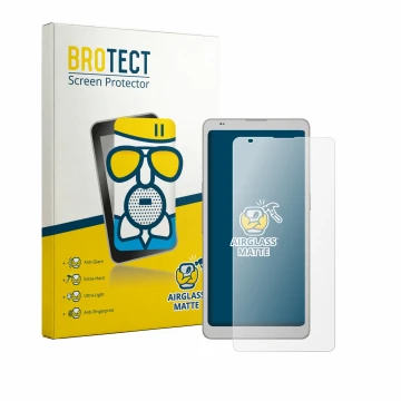 Vorderseite einer Produktverpackung mit dem Markenlogo BROTECT. Daneben ist das Gerät Boox Palma 3 mit dem zugehörigen Display