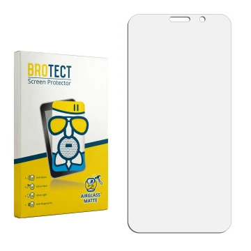 Vorderseite einer Produktverpackung mit dem Markenlogo BROTECT. Daneben ist der zugehörige Displayschutz.